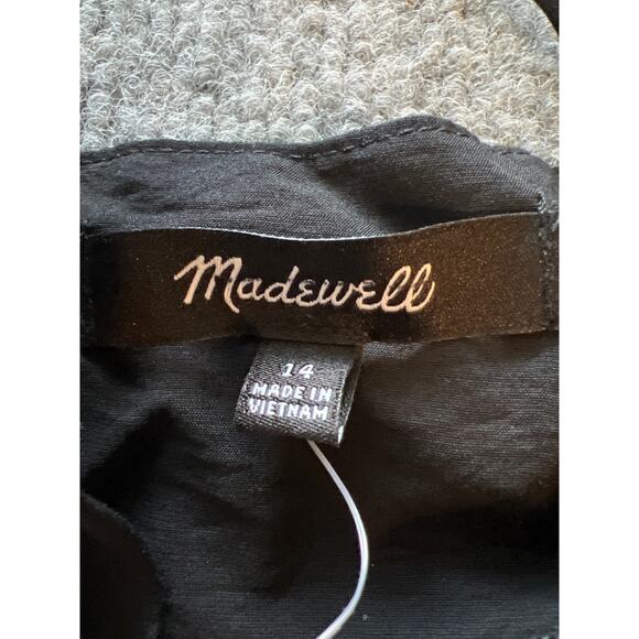 Madewell The Layton Midi Slip Dress – Black – Size 14 – NWT - Picture 7 of 11